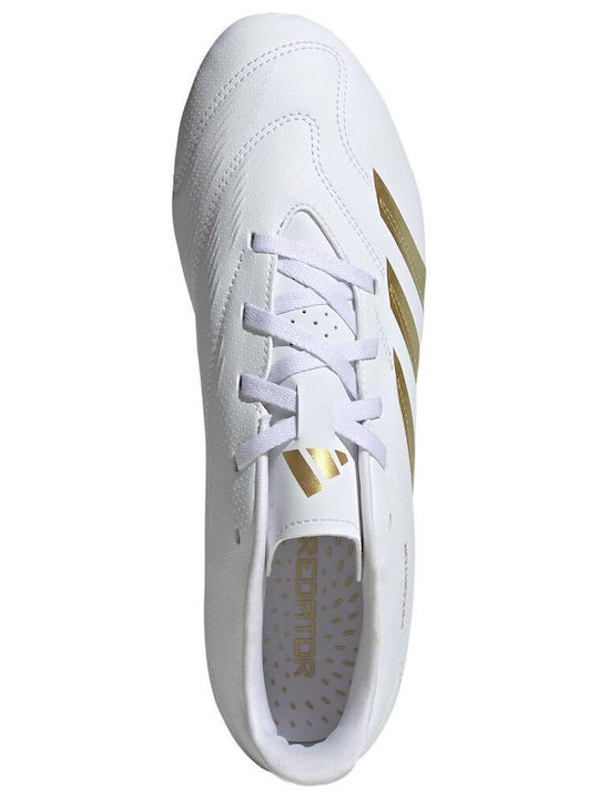 adidas Predator Club Pantofi de Fotbal cu crampoane Albe