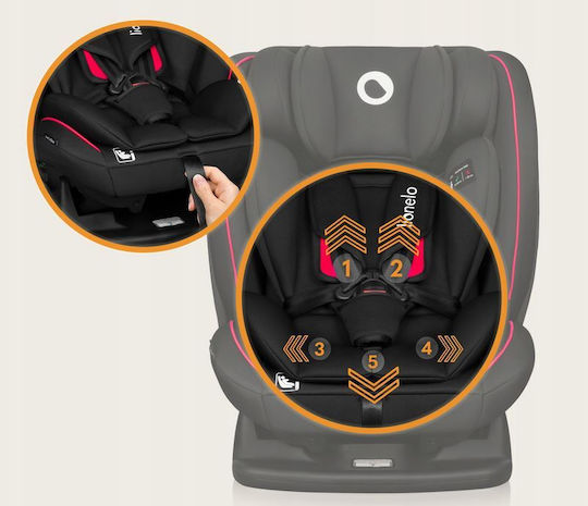 Lionelo Aart Baby Car Seat i-Size Black - Carbon Red 0-36 kg