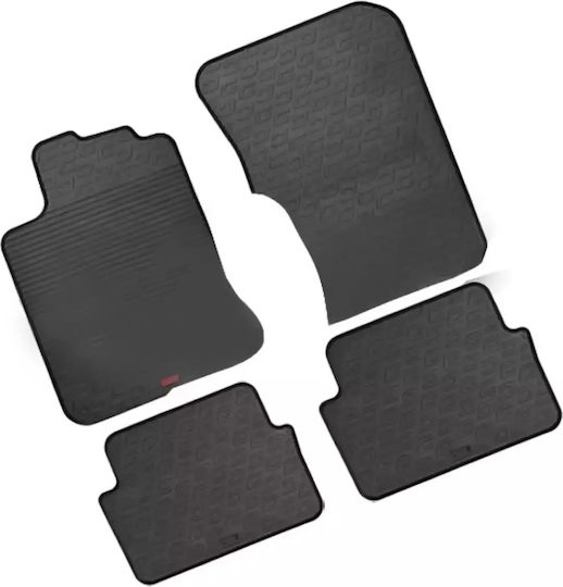 Lampa Set of Front and Rear Mats 4pcs Tray Type for Alfa Romeo Alfa 147 2011 Black