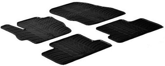 Cik Set of Front and Rear Mats 4pcs for Volvo V70 2006-2016 Black