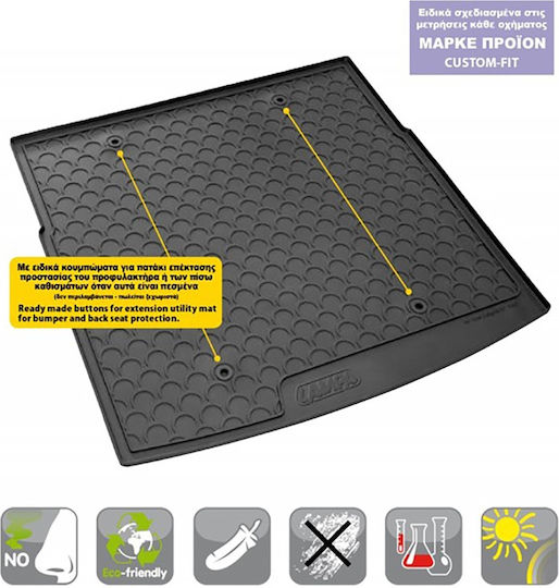 Lampa Trunk Mat Tray Type for Audi A1 2010-2018 Black
