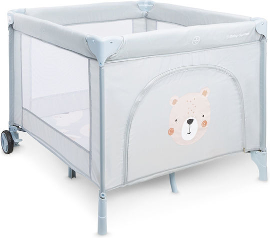 Moby System Teddy Bear Laufstall mit Matratze Gray 100x97cm