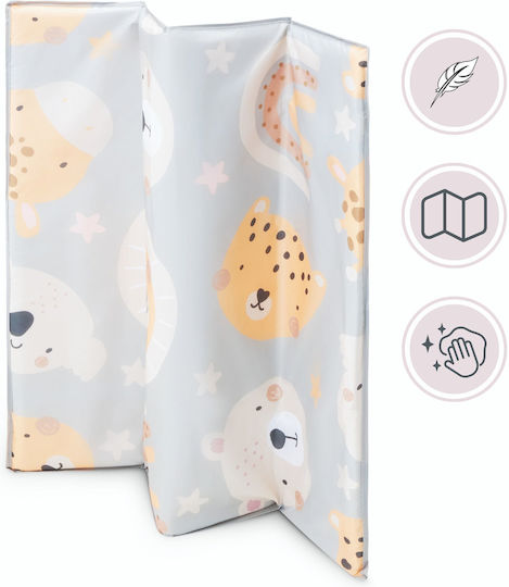 Moby System Teddy Bear Laufstall mit Matratze Gray 100x97cm