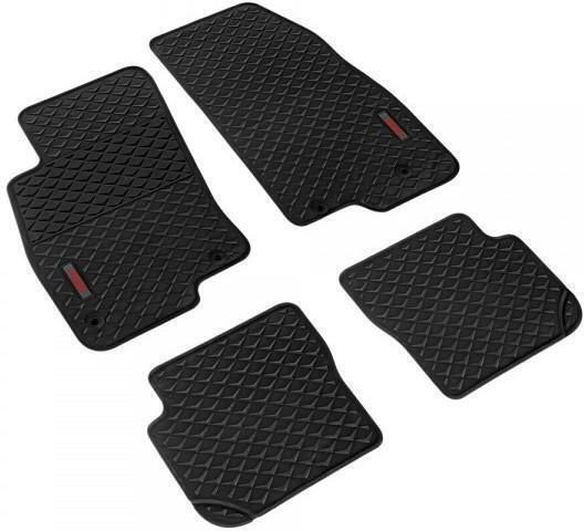 Lampa Set of Front and Rear Mats 4pcs for Fiat Punto 2008-2019 Black