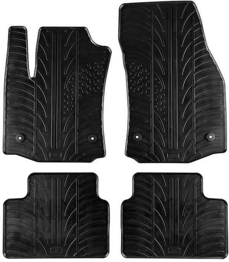 Lampa Set of Front and Rear Mats 4pcs Tray Type for Opel Meriva 2010-2017 Black