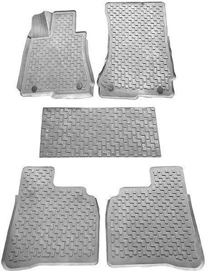 Auto Gs Set of Front and Rear Mats 4pcs Tray Type for Daihatsu Delta Lancia Delta Gray