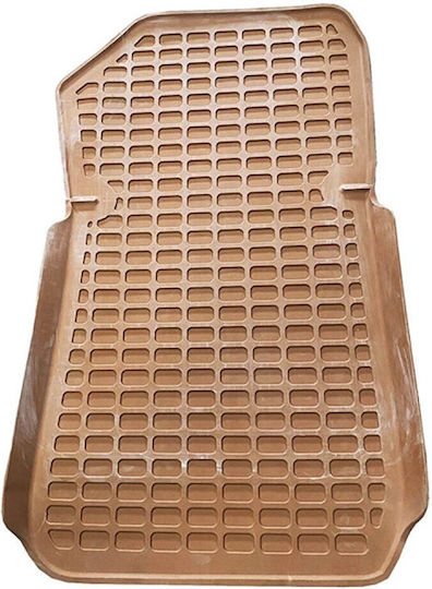 Auto Gs Set of Front and Rear Mats 4pcs Tray Type for BMW E87 2005+ Brown