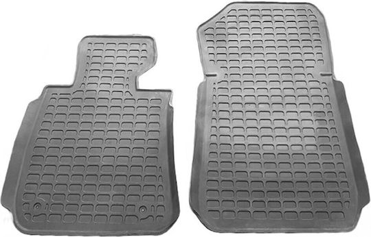 Auto Gs Set of Front and Rear Mats 4pcs Tray Type for BMW E87 2005+ Gray