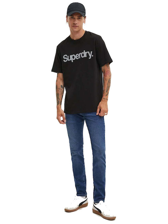 Superdry M D1 Sdcd Core T-shirt Bărbătesc cu Mânecă Scurtă Negru