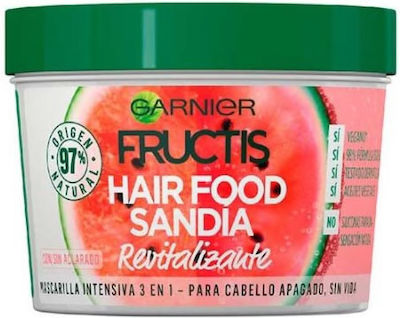 Garnier Fructis Hair Food Watermelon Haarmaske für Hydratation 390ml