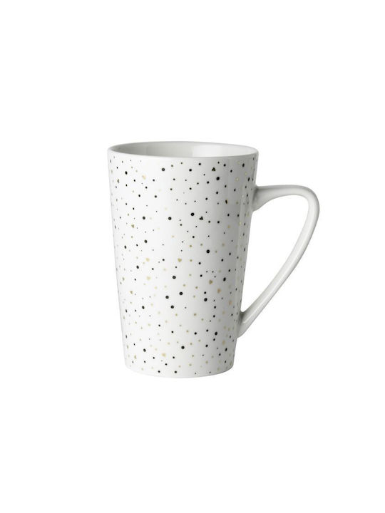 Dutch Rose Sparkling Porcelain Cup White 310ml