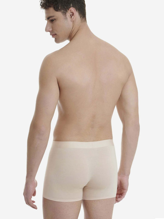 Herren Boxershorts Beige mit Mustern 1Packung