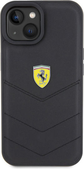 Ferrari 6.1" Back Cover Plastic Black (iPhone 15)