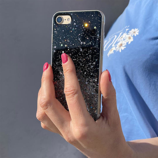 Wozinsky Star Glitter Back Cover Σιλικόνης Ροζ (Redmi Note 9T)