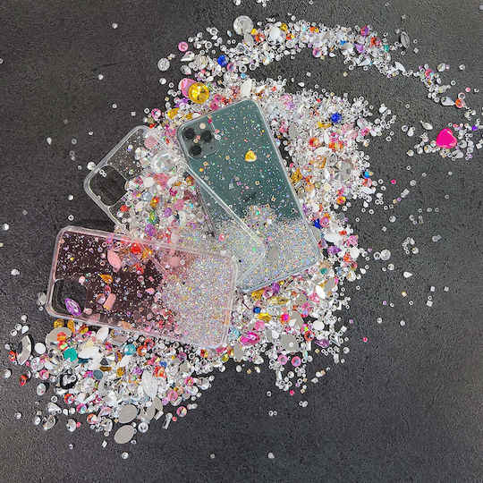 Wozinsky Star Glitter Back Cover Σιλικόνης Ροζ (Redmi Note 9T)