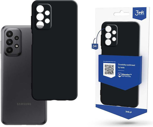 3MK Matt Back Cover Silicone 1.2mm Black (Galaxy A23)