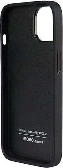 Audi Umschlag Rückseite Leder / Kunststoff Schwarz (iPhone 14)