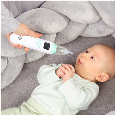 Babyono Electric Nasal Aspirator for Infants and Kids Green