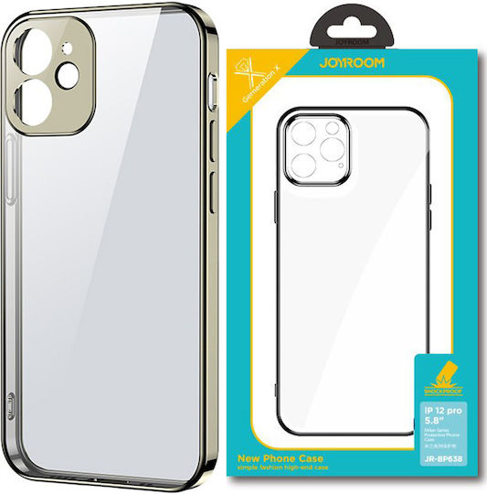 Joyroom New Beauty Back Cover Σιλικόνης Χρυσό (iPhone 12 / 12 Pro)