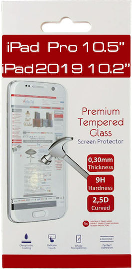 Volte-Tel 9H 0.30mm 2.5D FULL GLUE FULL COVER 2.5D 0.3mm Tempered Glass (iPad Pro 2017 10.5” / Air 2019 - iPad Pro 2017 10.5” / Air 2019) 8194351