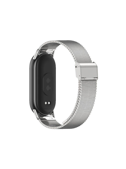 Tech-Protect MILANESEBAND Λουράκι Ανοξείδωτο Ατσάλι Γκρι (Smart Band 8 / 8 NFC)