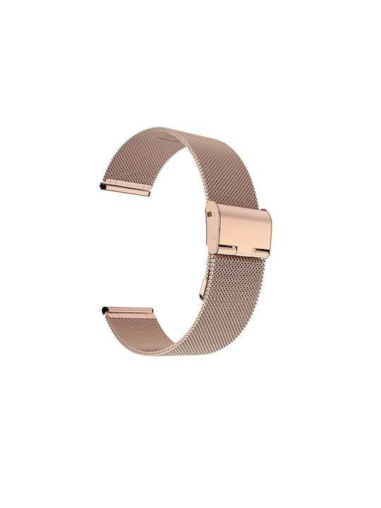 Milanese Loop Gold Armband Rostfreier Stahl Rose (Amazfit Bip)