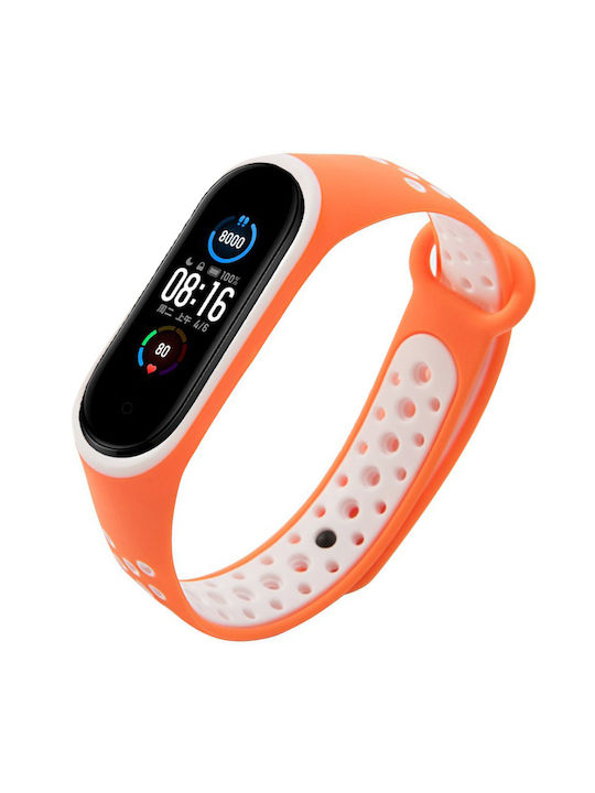 Hurtel Dots Strap Silicone with Pin White (Mi Band 3/Mi Smart Band 4)