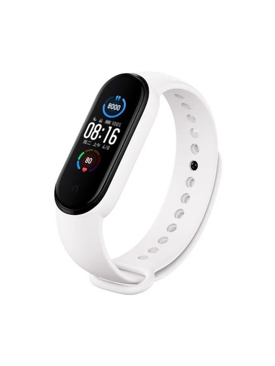 Λουράκι Σιλικόνης Λευκό (Mi Band 3/Mi Smart Band 4)