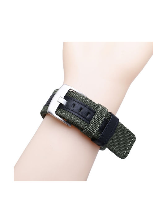 Leather Nylon Каишка Кожа Кафяв (Amazfit T-Rex)