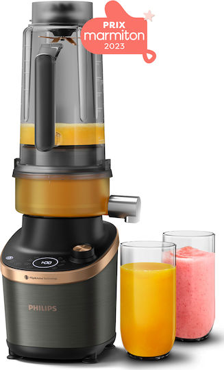 Philips Flip & Juice Μπλέντερ με Κανάτα Tritan 2 lt 1500W Γκρι