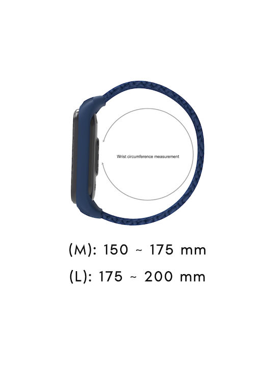 Sonique Braided L Armband Stoff Khaki (Mi Smart Band 5/Mi Smart Band 6)