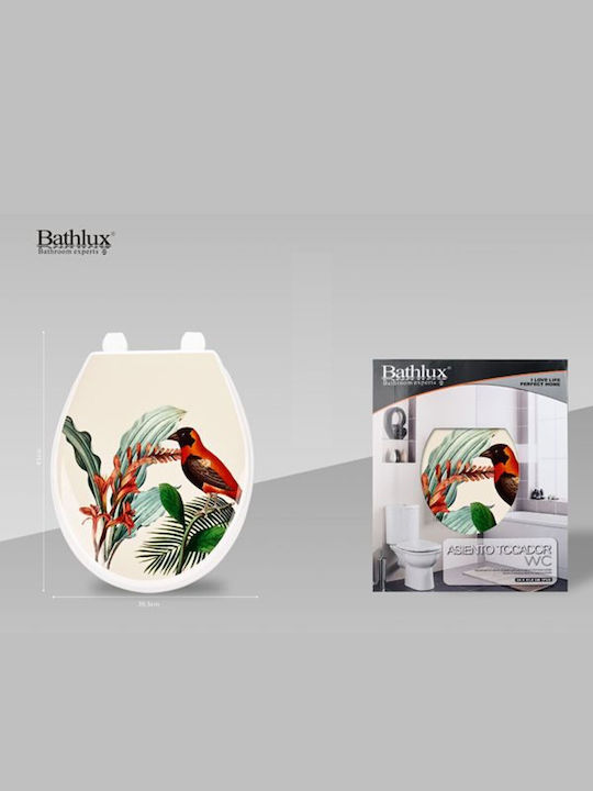Bathlux Plastic Toilet Seat Multicolour 45cm