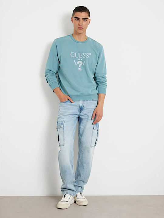 Guess Herren Sweatshirt Blue