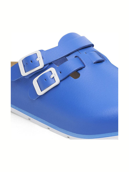 Birkenstock Kay Pro Женски Кожени Анатомични Професионални Сабо Сини