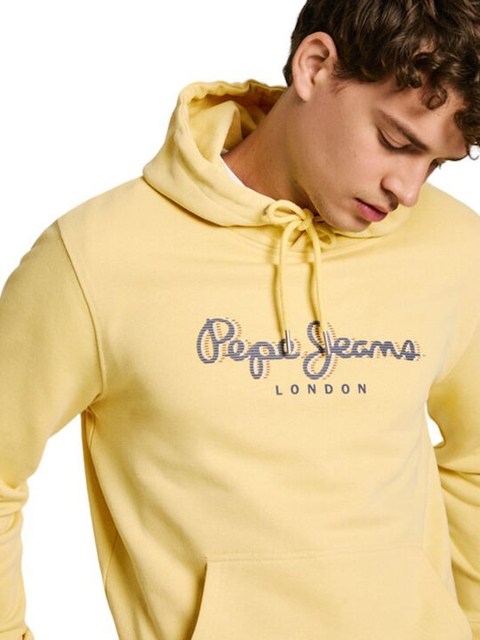 Φούτερ με Κουκούλα Yellow