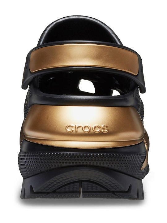 Crocs Mega Crush Γυναικεία Σαμπό Μαύρα