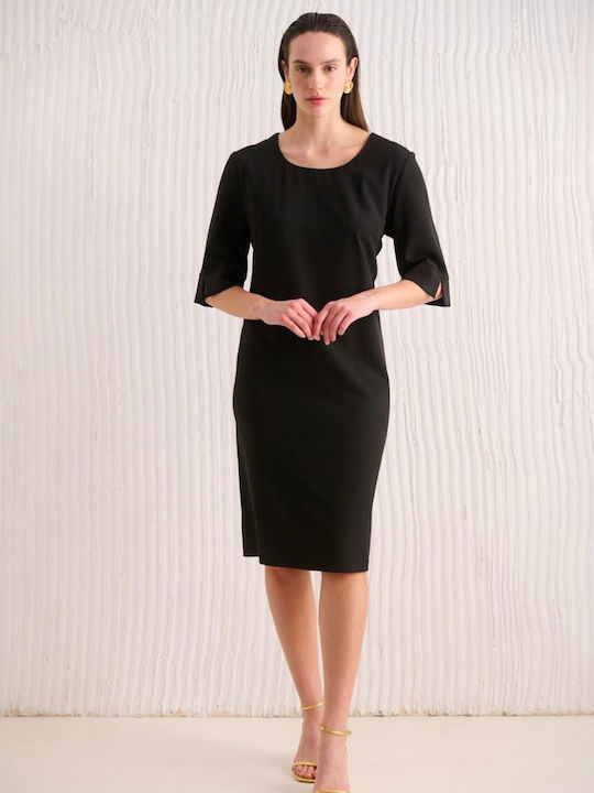 Veto Midi Rochie Black