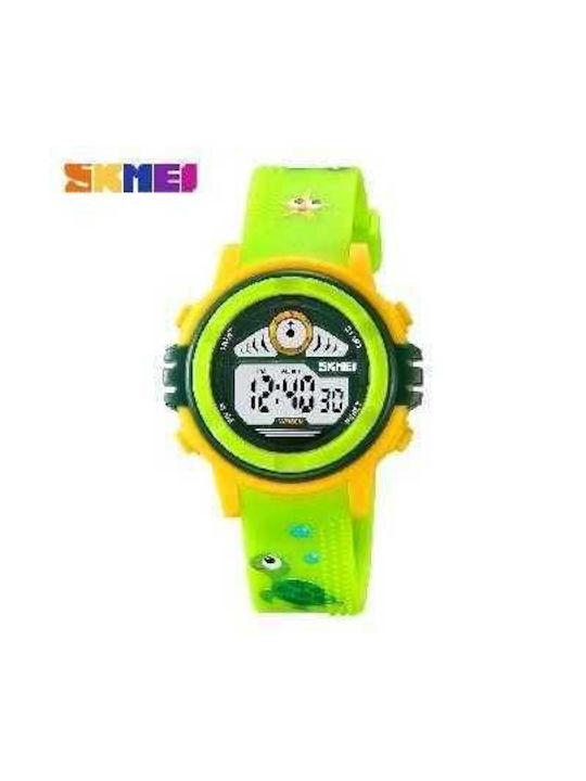 Skmei Kids Digital Watch with Silicone Strap Green