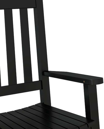Armchair Black 49x66.5x85.5cm