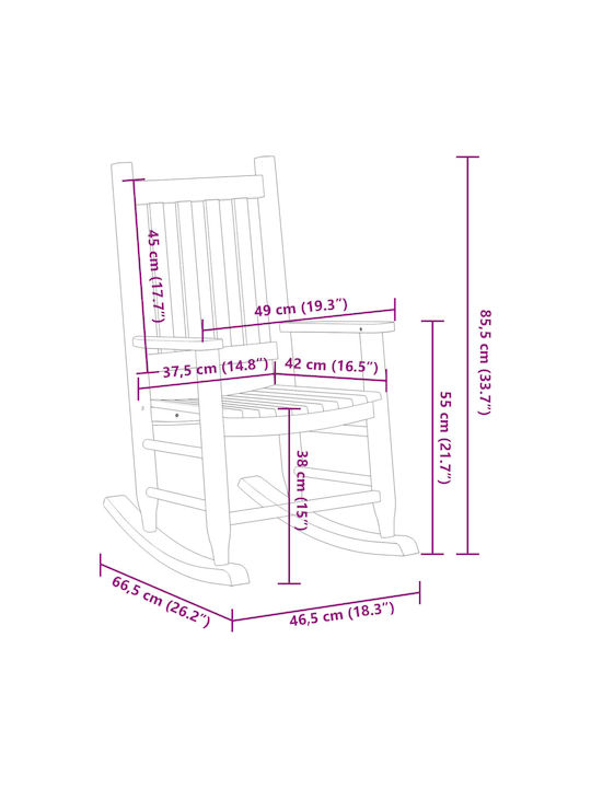 Παιδική Πολυθρόνα Λευκή 49x66.5x85.5εκ.