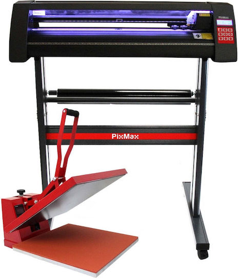 Decupator de vinil cu LED 50cm, presă termică tip clam și software
