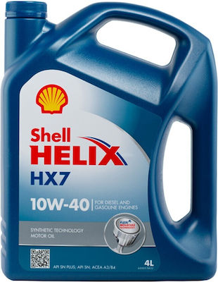 Shell Συνθετικό Λάδι Αυτοκινήτου Helix HX7 10W-40 B4 4lt