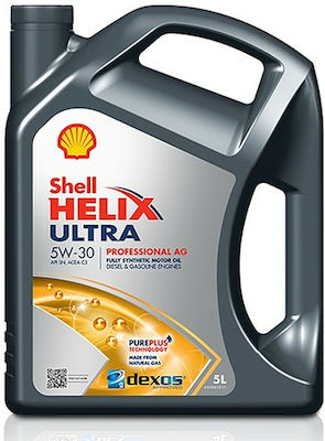 Shell Συνθετικό Λάδι Αυτοκινήτου Ultra Professional Ag 5W-30 C3 5lt