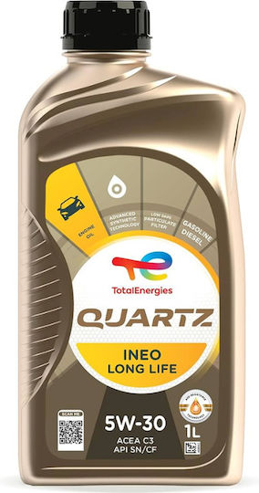 Total Quartz Ineo Long LIfe Συνθετικό Λάδι Αυτοκινήτου 5W-30 1lt