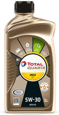 Total Quartz Ineo Ecs Synthetic Car Lubricant 5W-30 C2 1lt for Diesel Engine