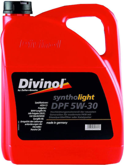 Divinol Syntholight DPF Συνθετικό Λάδι Αυτοκινήτου 5W-30 5lt