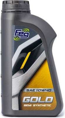 Feg Gold Semi-Synthetic Car Lubricant 10W-40 1lt