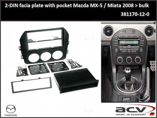 Κιτ Εγκατάστασης 2 Din για Mazda MX-5 Mercedes-Benz R Scania R 2009 – 2015