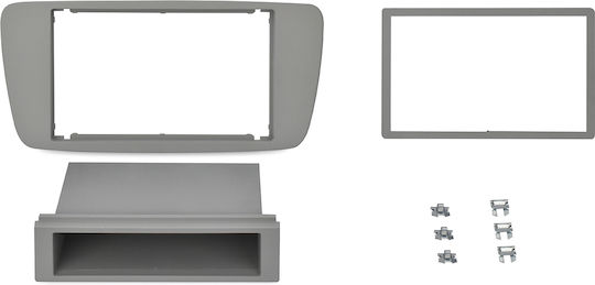 Phonocar Πρόσοψη 2 Din για Seat Ibiza 2008-2013 Γκρι για Seat Ibiza 2008-2013