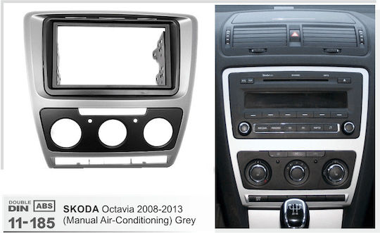 DIN Fascia Panels 2 Din for Skoda Octavia 2004 - 2013 with Manual Air Conditioning for Skoda Octavia 2004 2013
